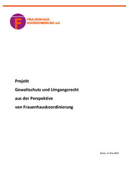 Abschlusspapier Gewaltschutz und Umgangsrecht