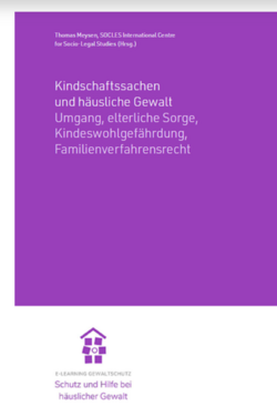 Studie Kindschaftssachen und häusliche Gewalt Deckblatt der Studie Kindschaftssachen und häusliche Gewalt