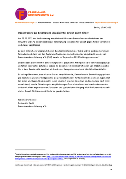 Bewertung: Gesetz gegen sexualisierte Gewalt gegen Kinder